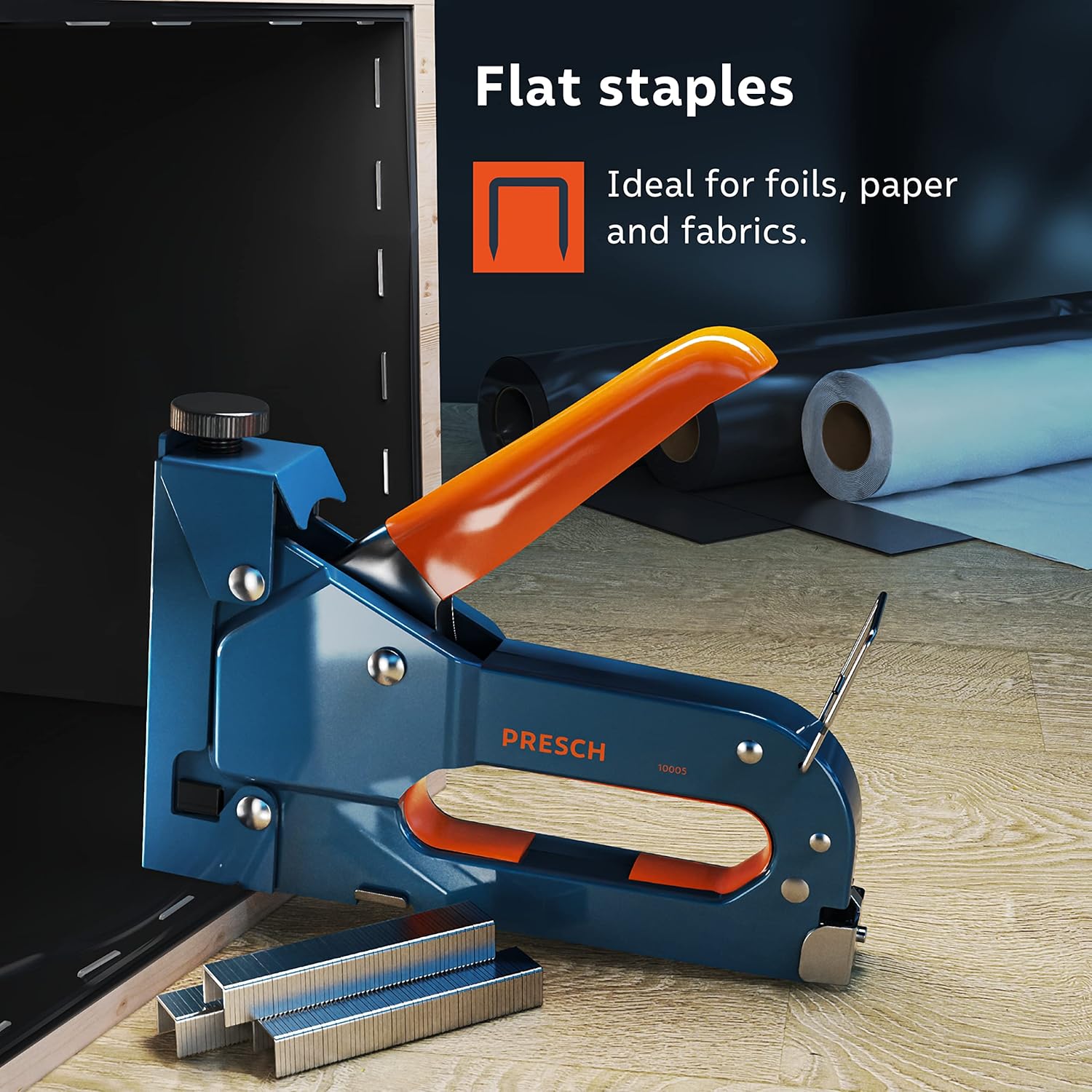 presch staple gun with staples – 600pcs. heavy duty stapler for wood, cable, wire, furniture, wall and carpet – upholstery staple gun presch staple gun with staples – 600pcs. heavy duty stapler for wood, cable, wire, furniture, wall and carpet – upholstery staple gun