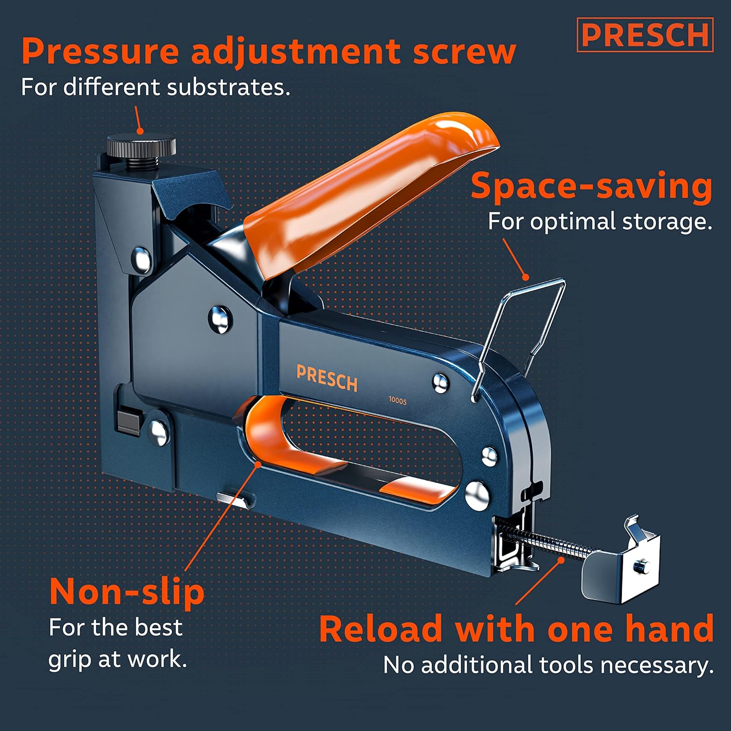 presch staple gun with staples – 600pcs. heavy duty stapler for wood, cable, wire, furniture, wall and carpet – upholstery staple gun presch staple gun with staples – 600pcs. heavy duty stapler for wood, cable, wire, furniture, wall and carpet – upholstery staple gun
